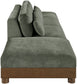 Turin - Chenille Fabric Upholstered Modular Sectional - Green