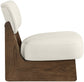 Vetra - Vegan Leather Upholstered Accent Chair With Brown Base