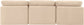 Indulge - Velvet 3 Seat Modular Armless Sofa