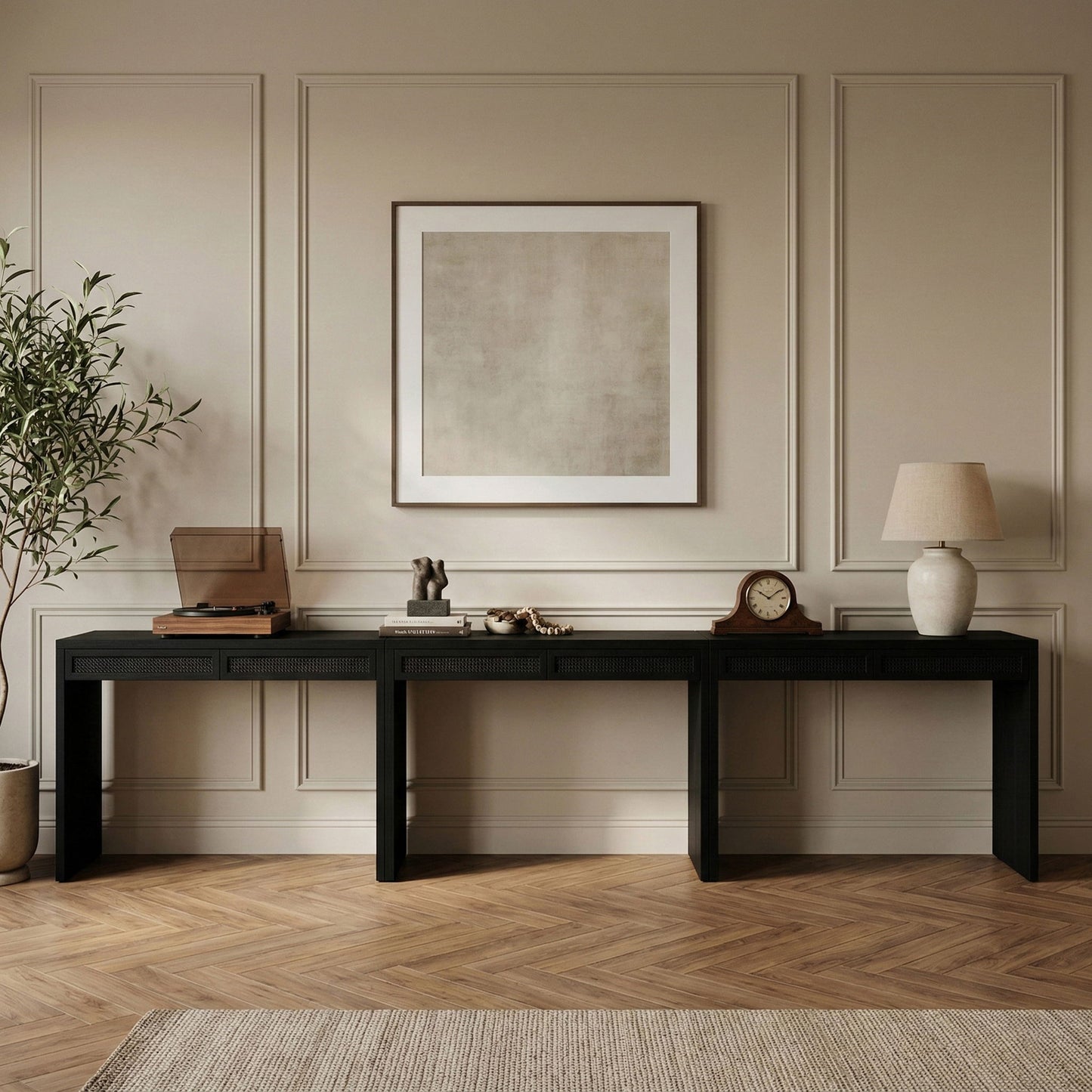 Avro - Solid Wood And Oak Veneer Desk