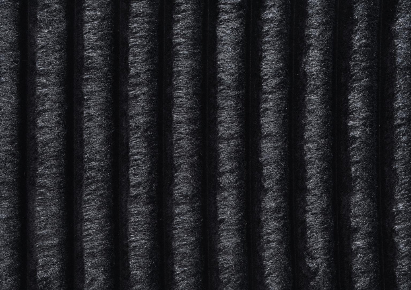 U247 - Corduroy 3 Piece Sectional - Black