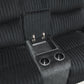 U181 - Corduroy Motion Sofa With Drop Down Table - Black