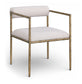 Axis - Linen Textured Beige Fabric Upholstered Dining Chair (Set of 2)
