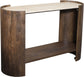 Solstice - Travertine And Mango Wood Table