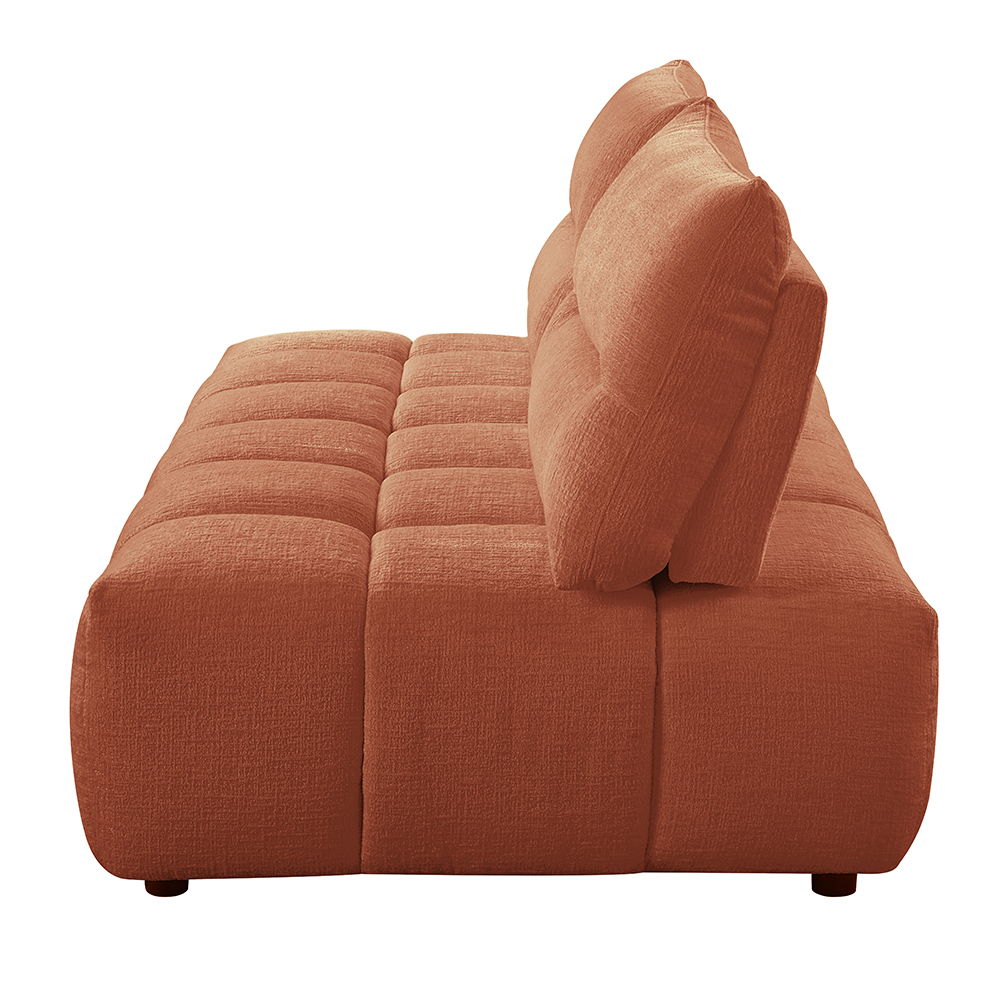 Loanna - Modular - Loveseat - Coral Red Linen
