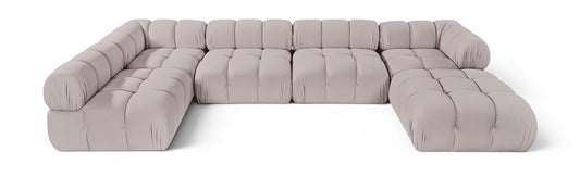 Orin - 6 Piece Modular Sectional (3 Modular Chairs, 2 Corner Chairs & Ottoman)