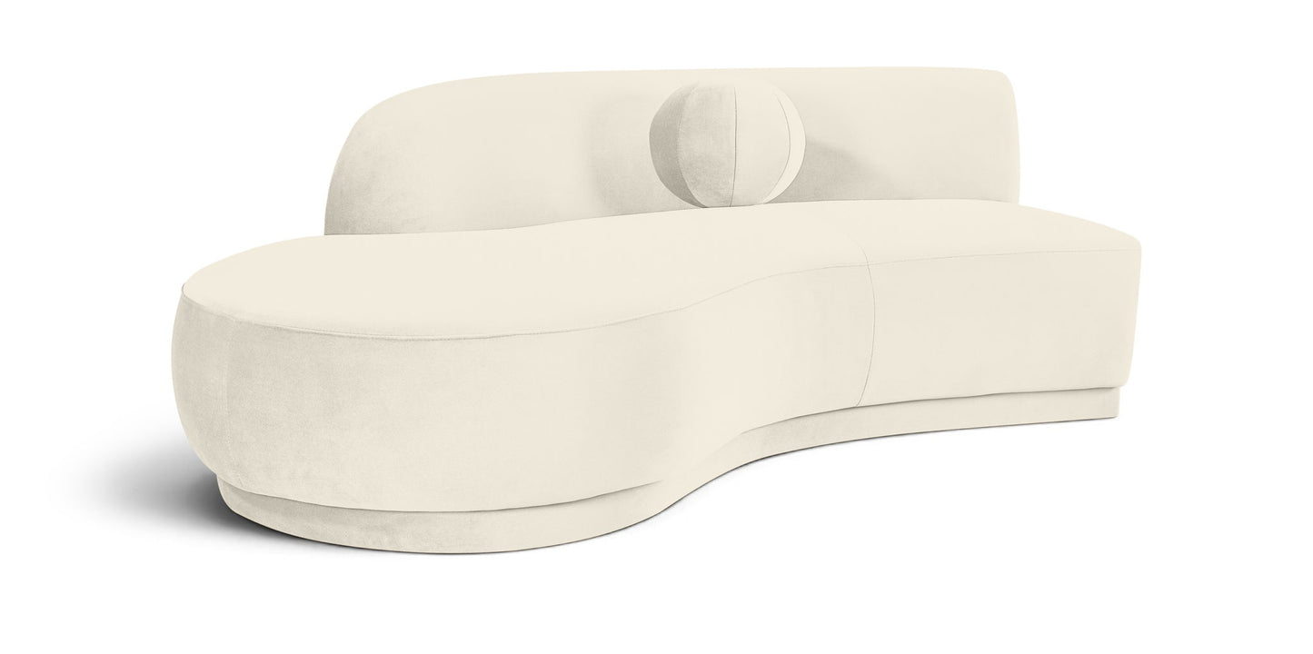 Avra - 86" Velvet Performance Fabric Upholstered Sofa