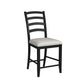 Tulane - 5 Piece Dining Set (Counter Table & 4 Counter Chairs) - Oak & Black