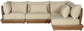 Mirella - 4 Piece Water Resistant Fabric Outdoor Patio Modular Sectional