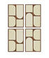 Icon - Mango Wood 4 Piece Wall Art