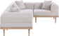 Laguna - 4 Piece 106.5" Upholstered Outdoor Patio Modular Sectional