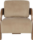 Cedra - Velvet Performance Fabric Upholstered Accent Chair - Brown Frame