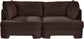 Hammond - Velvet Performance Fabric Upholstered 2 Piece Loveseat