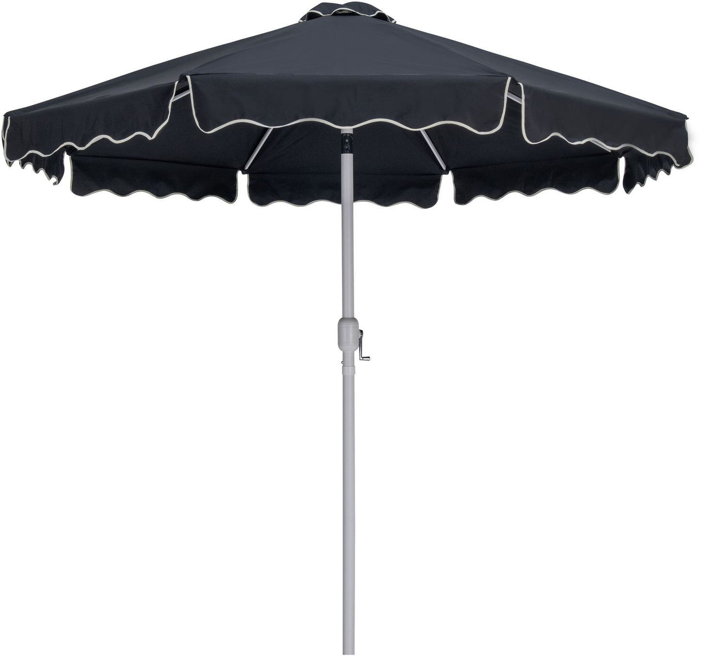 Amalfi - Aluminum Patio Umbrella - Light Brown Base / White Pole