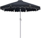 Amalfi - Aluminum Patio Umbrella - Light Brown Base / White Pole