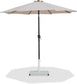 Fiji - Aluminum Patio Umbrella With Square White And Black Base
