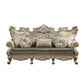 Ranita - Sofa With 7 Pillows - Fabric & Champagne