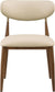Ronda - Vegan Leather Upholstered Dining Side Chair - Walnut Legs