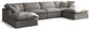 Plush - 6 Piece Modular Sectional