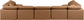 Indulge - Faux Leather 7 Piece Modular U-Shaped Sectional