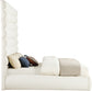 Adam - Boucle Fabric Bed With 89" Headboard