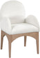 Waldorf - Chenille Dining Arm Chair With Natural Legs