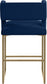 Caleb - Counter Stool with Gold Legs (Set of 2)