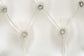 Adara - Bench - Pearl White Synthetic Leather & Antique White