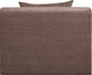 Stellar - Chenille Fabric Upholstered Modular Armless Chair