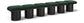 Pavilion - 6 Piece Modular Bench With Black Base