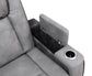 U77 - Power Reclining Sofa With Power Headrest, Reading Light, Magzine Pocket, Storage Arms / USB And Wireless Charger - Slate