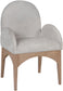 Waldorf - Chenille Dining Arm Chair With Natural Legs
