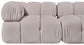 Orin - Velvet Performance Fabric Upholstered 2 Piece Modular Sofa (2 Corner Chairs)