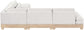Turin - Chenille Fabric Upholstered Modular Sectional - White