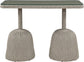 Seacrest - Tempered Glass Top And Wicker Outdoor Patio Bar Height Table