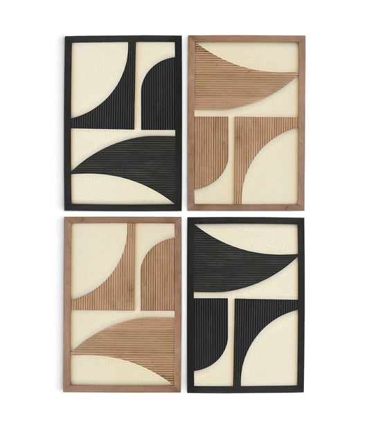 Cadence - 4 Piece Two-Color Wall Art