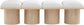 Pavilion - 4 Piece Modular Bench With Natural Base