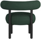 Bordeaux - Boucle Fabric Accent Chair With Black Legs