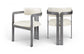 Aurum - Vegan Leather Upholstered Dining Chair With Gray Base (Set of 2)