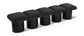 Pavilion - 5 Piece Modular Bench With Black Base