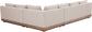 Solace - Olefin Performance Fabric 3 Piece Outdoor Patio Modular Sectional (Sofa, Loveseat & Corner Chair)