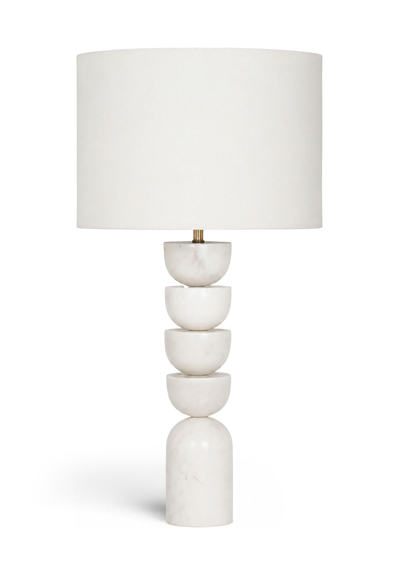 Opus - Linen Textured Fabric And Brass Table Lamp