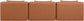 Cube - Modular 3 Piece Armless Sofa - Cognac