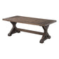 Finn - 3 Piece Accent Trestle Table Set (Coffee Table & Two End Tables) - Dark Walnut