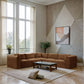Shaggy - Fabric 5 Piece Modular Corner Sectional