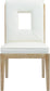 Gwendolyn - Faux Leather Dining Side Chair With Natural Frame (Set of 2)