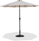 Fiji - Aluminum Patio Umbrella With Round Black Base