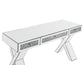 Noralie - 32" Writing Desk - Mirrored & Faux Diamonds