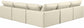 Comfy - 5 Piece Faux Leather Modular Corner Armless Sectional