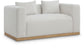 Alfie - Linen Textured Fabic Loveseat